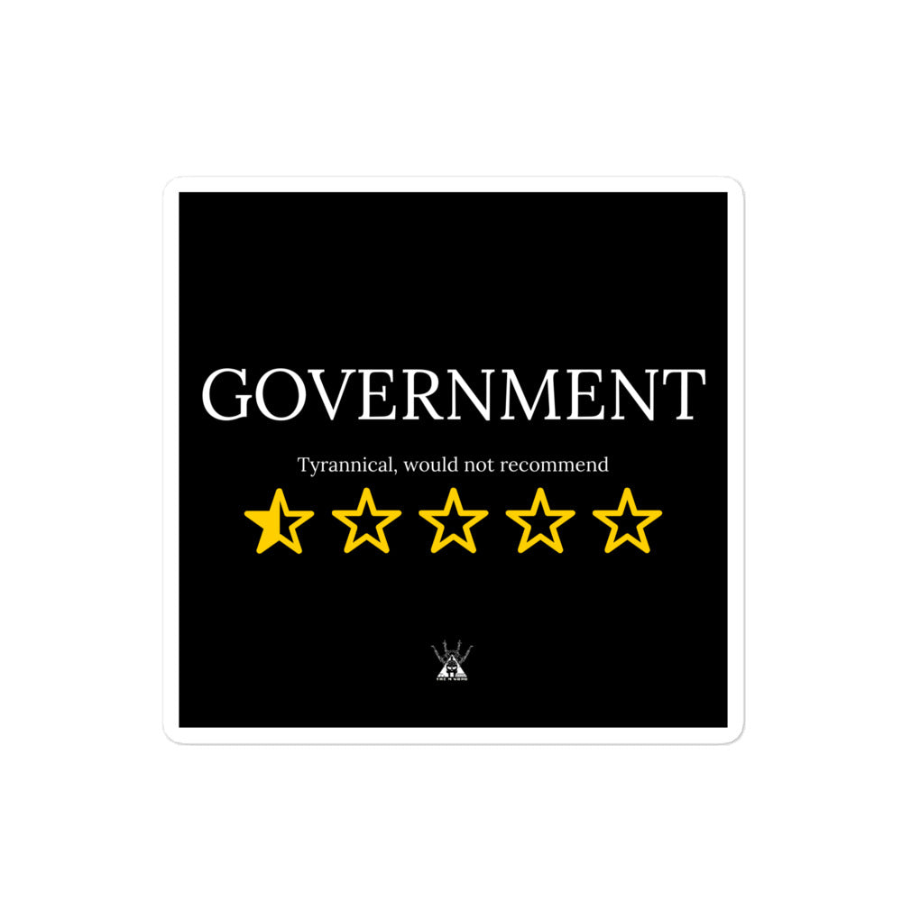 Government Rating Sticker