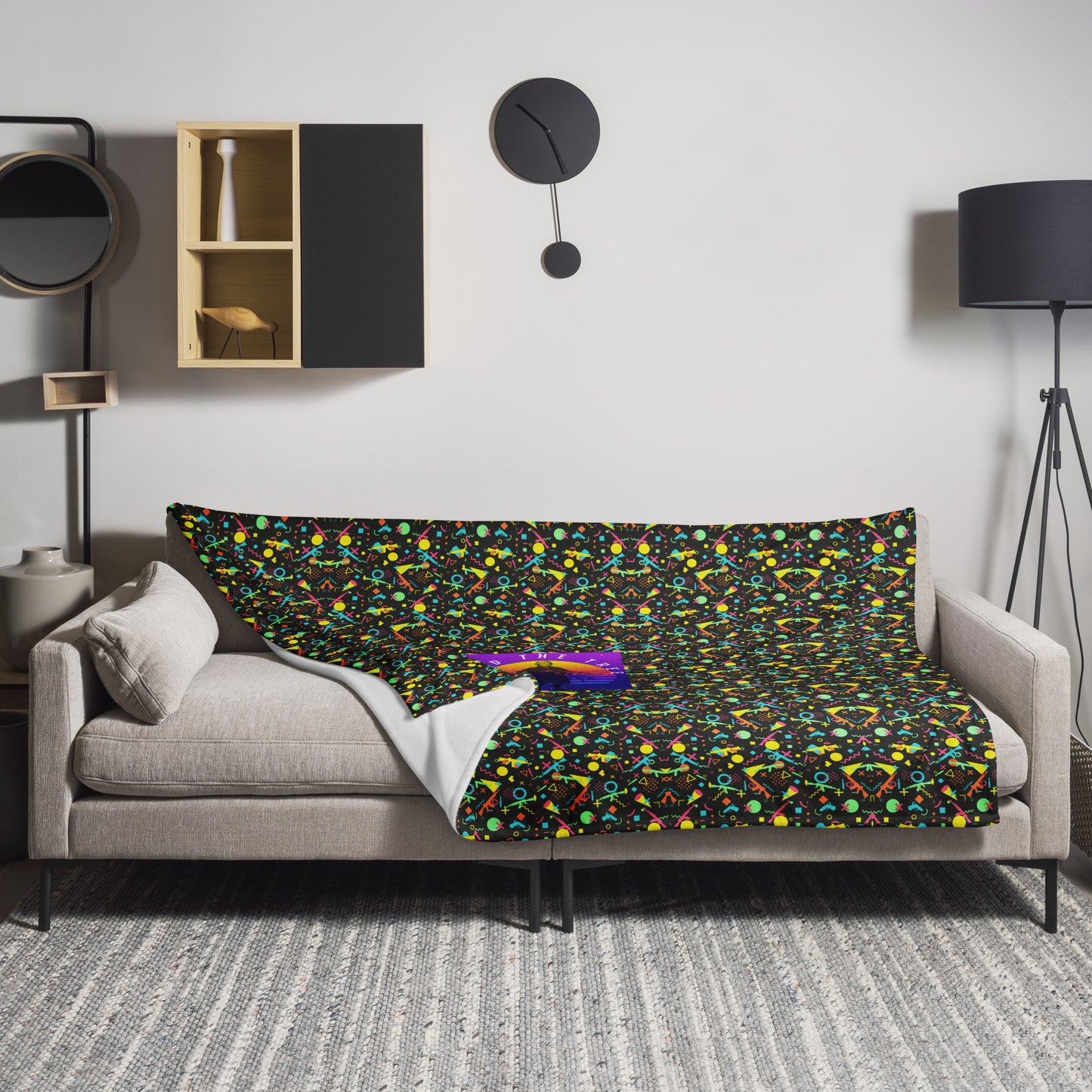Retro BASED Throw Blanket