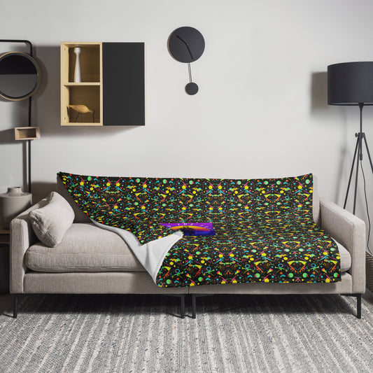 Retro BASED Throw Blanket